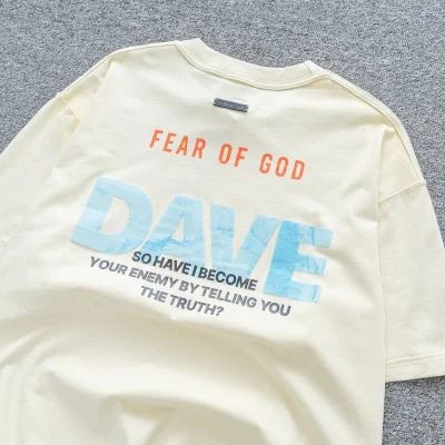 Футболка Fear Of God Rock "Cream" фото № 4