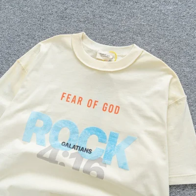 Футболка Fear Of God Rock "Cream" фото № 6