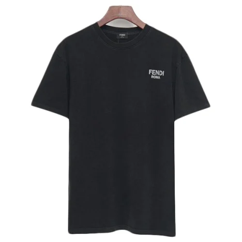 Футболка Fendi Plain With Small Logo "Black"