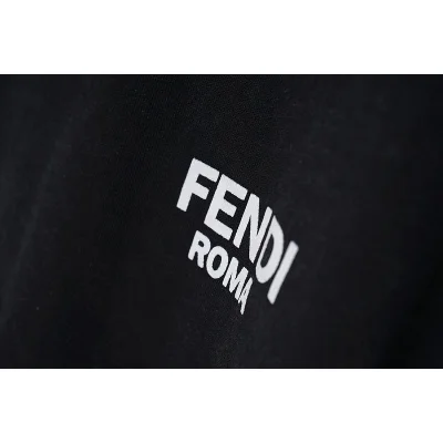 Футболка Fendi Plain With Small Logo "Black" фото № 4