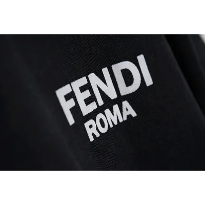 Футболка Fendi Plain With Small Logo "Black" фото № 5
