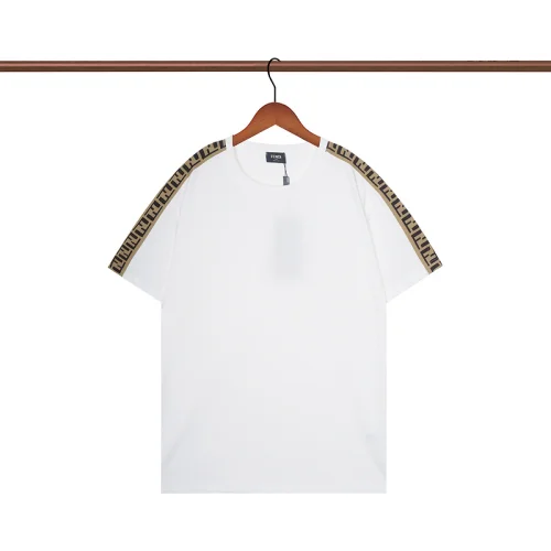 Футболка Fendi Sleeves With Brand Patterns "White"