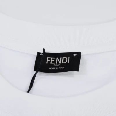 Футболка Fendi Text Graphic Logo "White" фото № 7
