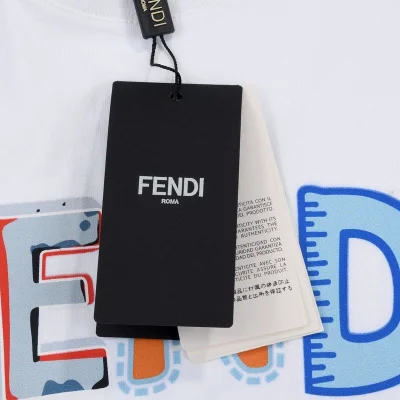 Футболка Fendi Text Graphic Logo "White" фото № 3