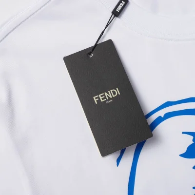 Футболка Fendi World View "White" фото № 3