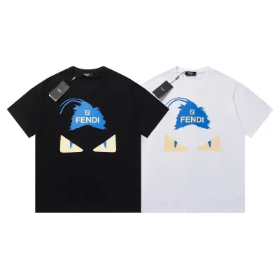 Футболка Fendi World View "White" фото № 4