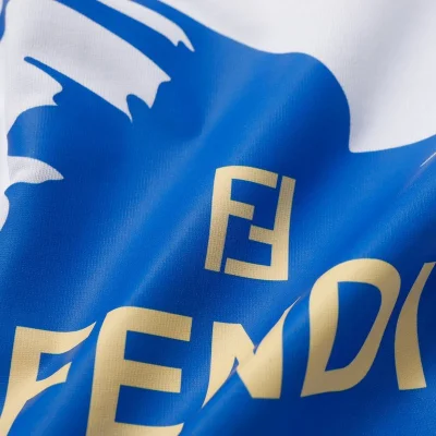 Футболка Fendi World View "White" фото № 5