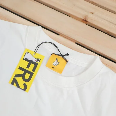 Футболка FR2 Pair Of Rabbits Above Inscription "White" фото № 6