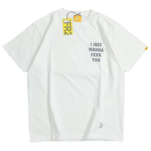 Футболка FR2 Pair Of Rabbits Above Inscription "White"