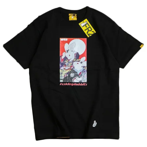Футболка FR2 Japan Rabbits WIth Sun "Black"