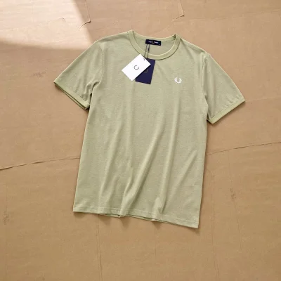 Футболка Fred Perry With Logo Brand "Beige" фото № 2