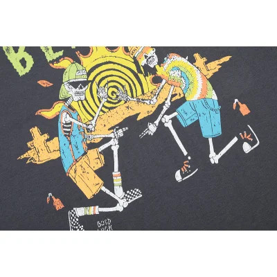 Футболка Gallery Dept Two Skeletons Print "Dark Gray" фото № 4