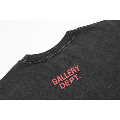 Футболка Gallery Dept With Warning Sign "Black/Gray" фото № 6