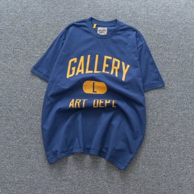 Футболка Gallery Dept With Size Print "Blue/Yellow" фото № 2