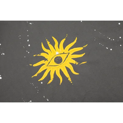 Футболка Gallery Dept Sun Eye "Dark Grey" фото № 3