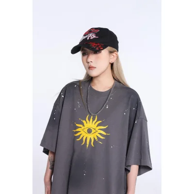 Футболка Gallery Dept Sun Eye "Dark Grey" фото № 4