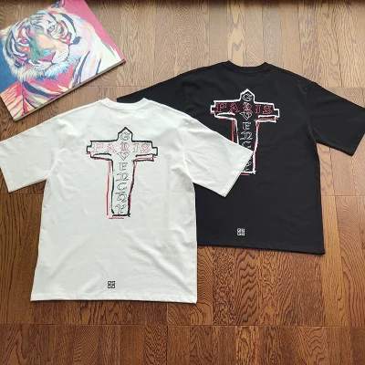 Футболка Givenchy Cross On The Back "Black" фото № 5
