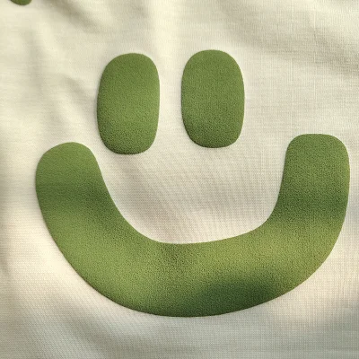 Футболка Gucci With Green Logo And Smile "White" фото № 6