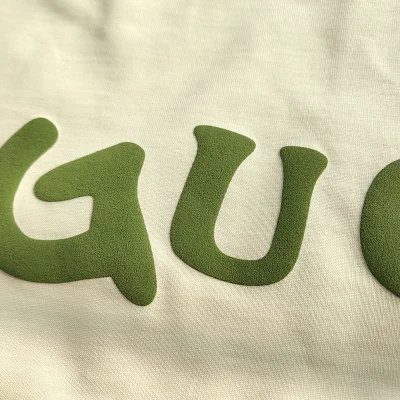 Футболка Gucci With Green Logo And Smile "White" фото № 7