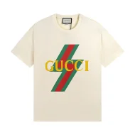 Футболка Gucci With A Brand Print In The Form Of Zipper "Beige"