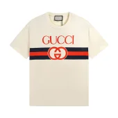 Футболка Gucci Interlacing Of Logo Letters "Beige"