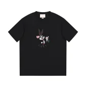 Футболка Gucci Print Of Rabbit Made Of Sequins "Black"