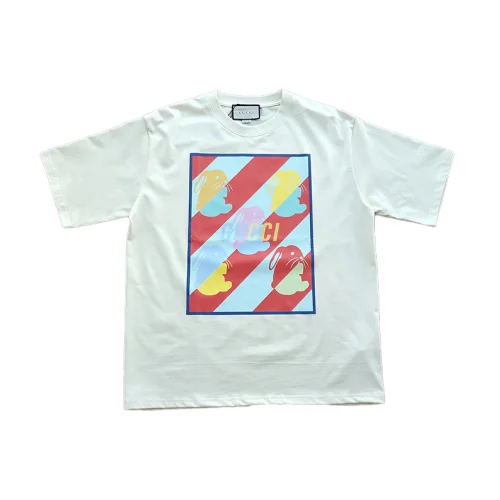 Футболка Gucci With A Colorful Picture "White"