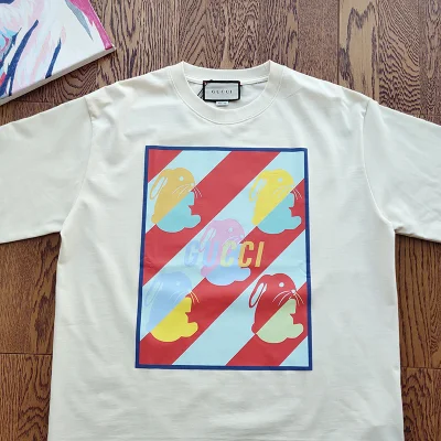 Футболка Gucci With A Colorful Picture "White" фото № 8