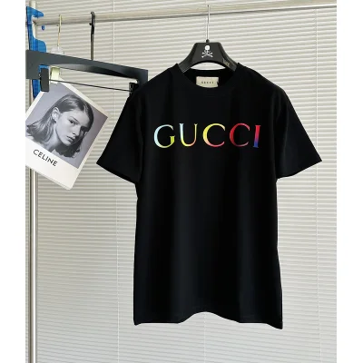 Футболка Gucci Cotton With An Interesting Logo "Black" фото № 3