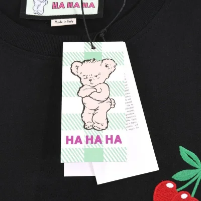 Футболка Gucci Cherry Print And Text Logo "Black" фото № 4