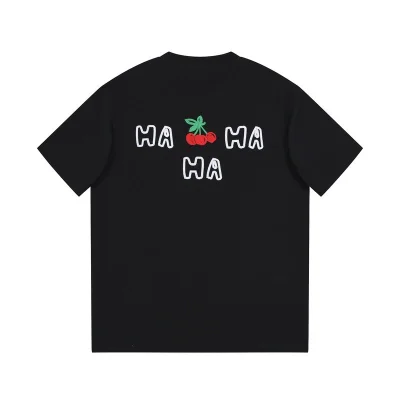 Футболка Gucci Cherry Print And Text Logo "Black" фото № 6