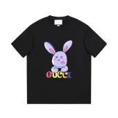 Футболка Gucci Graphic Rabbit Print With Logo "Black"