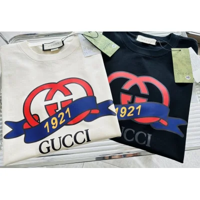 Футболка Gucci With Ribbon 1921 "Cream" фото № 2