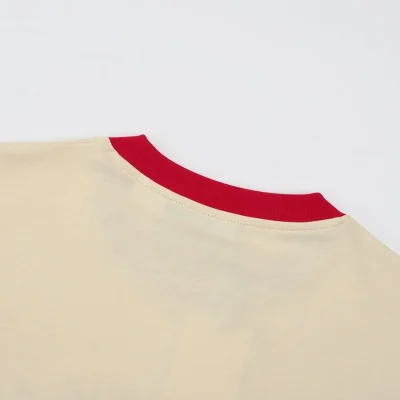 Футболка Gucci Red Hat Mushroom "Beige" фото № 2
