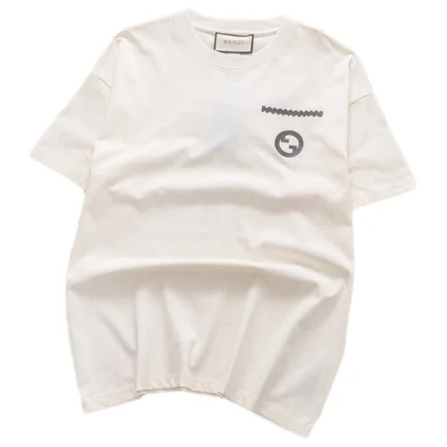 Футболка Gucci Wave Line And Circle Front Print "White"