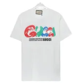 Футболка Gucci Multicolor Big Logo With Inscription Front "White"