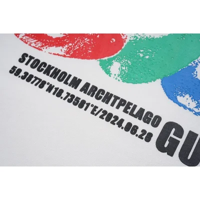 Футболка Gucci Multicolor Big Logo With Inscription Front "White" фото № 4 Футболка Gucci Multicolor Big Logo With Inscription Front "White" фото № 4