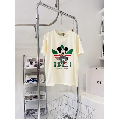 Футболка Gucci x Adidas Flip Logos "Cream" фото № 2