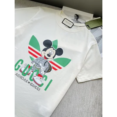 Футболка Gucci x Adidas Flip Logos "Cream" фото № 3