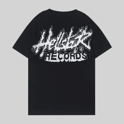 Футболка Hellstar Man With Hair On End And Headphones "Black" фото № 2