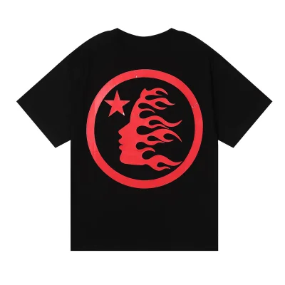 Футболка Hellstar Red Face And Star In Circle "Black" фото № 4