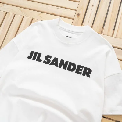 Футболка Jil Sander With Text Logo "White" фото № 4