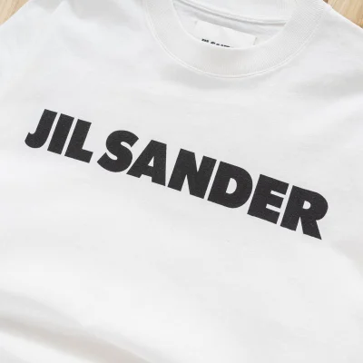 Футболка Jil Sander With Text Logo "White" фото № 8