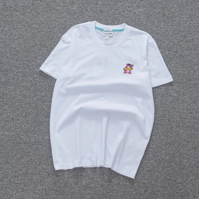 Футболка Lacoste With Cute Crocodile Logo "White" фото № 2