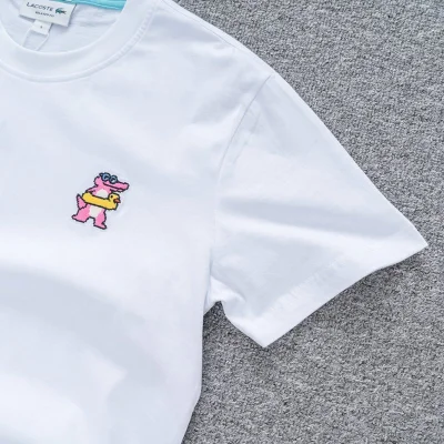 Футболка Lacoste With Cute Crocodile Logo "White" фото № 8