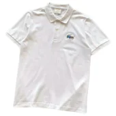 Поло Lacoste Small Crocodile Print - With Leash "White"
