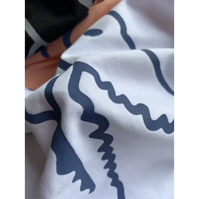 Футболка Lacoste Logos Pattern "White" фото № 3