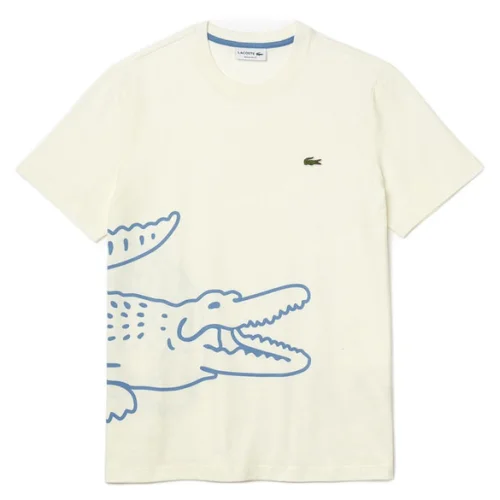 Футболка Lacoste Logos Pattern "White"