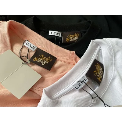 Футболка Loewe With Small Red Heart In The Logo "Peach" фото № 2
