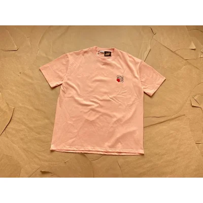 Футболка Loewe With Small Red Heart In The Logo "Peach" фото № 4